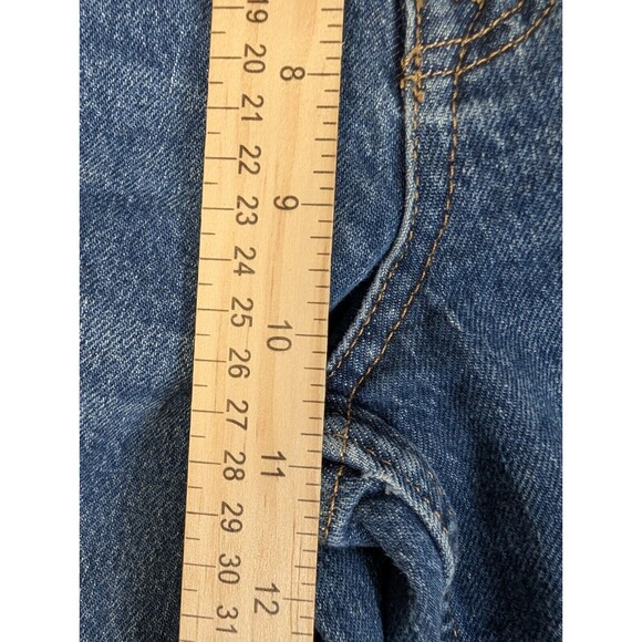 Aeropostale Womens Blue Distressed Denim Medium Wash Mom Jeans Size 10 Regular - Picture 9 of 10